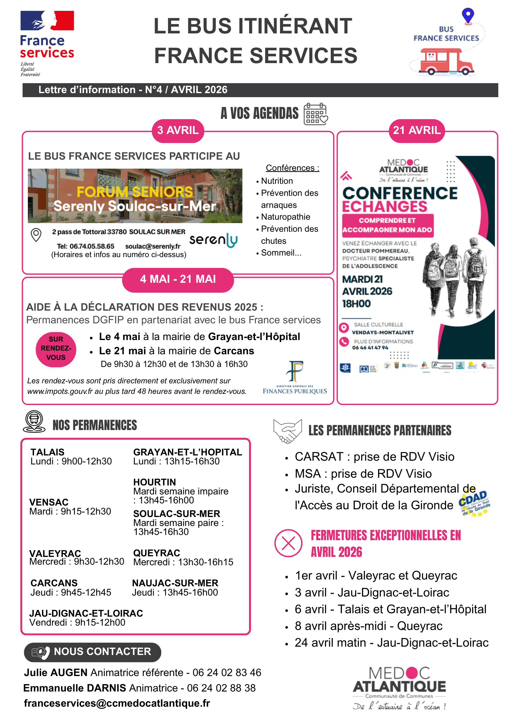 Newsletter avril 2026 Bus France services CC MA-1